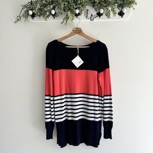 Duffield Lane Striped Nautical Sweater Medium KR